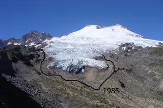 Der Easton-Gletscher verlor innerhalb von 15 Jahren  255 m Länge