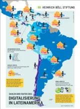 Lateinamerika mit Daten zur Digitalisierung