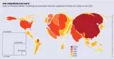 Die Weltkarte zeigt, wo besonders viele Pestizide exportiert werden. Die Länder, die die meisten Pestizide exportieren, liegen im globalen Norden, darunter China, europäische Länder und die USA. Wissenschaftler*innen verwenden zuletzt häufig den Begriff "chemischer Kolonialismus", um den Markt für Pestizide zu beschreiben.