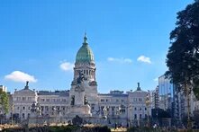 Das abgebildete Gebäude ist der Palast des Argentinischen Nationalkongresses (spanisch: Congreso de la Nación Argentina) in Buenos Aires.  Das abgebildete Gebäude ist der Palast des Argentinischen Nationalkongresses in Buenos Aires.