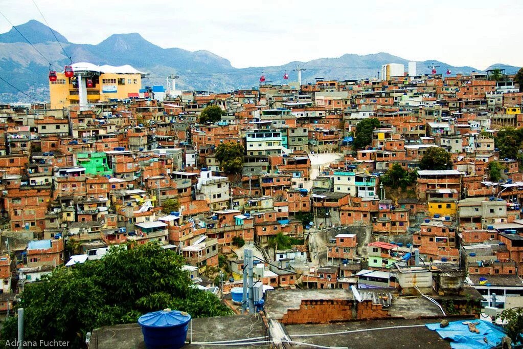 Blick auf Favela