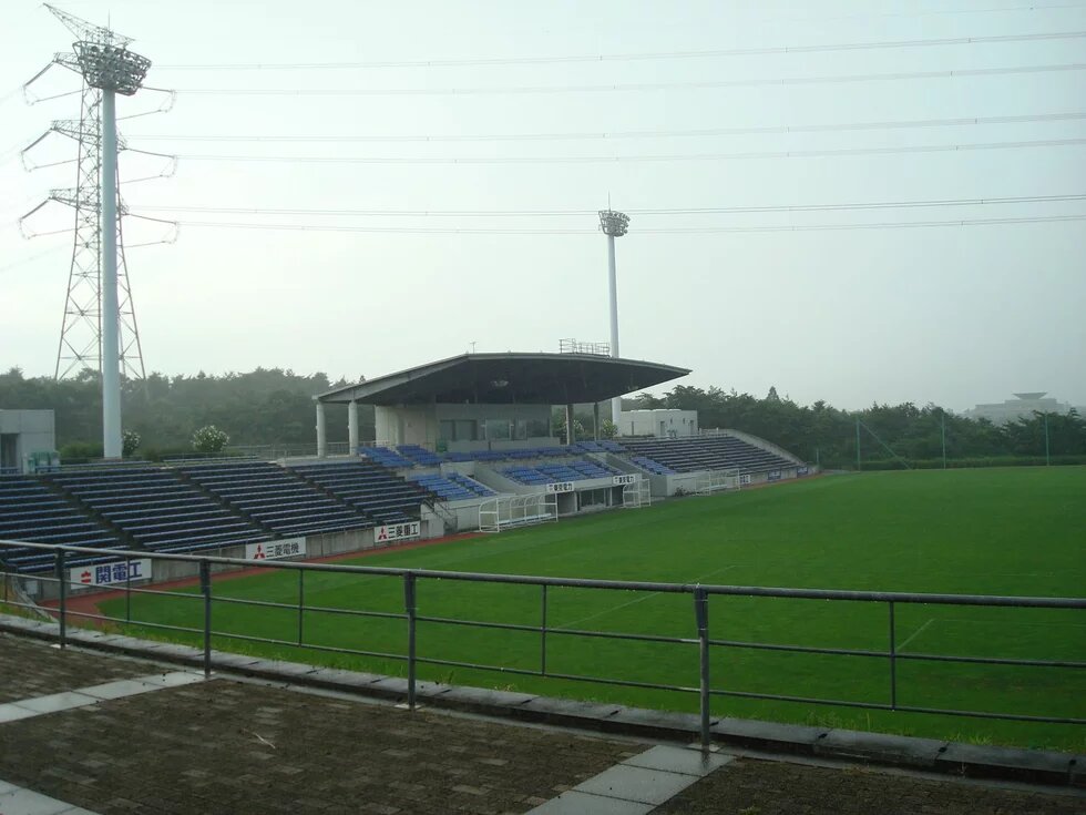 J-Village-Stadion in Hirono, Fukushima, Japan.