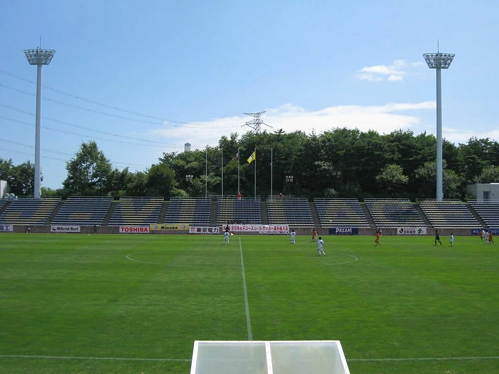 Jugendliche beim Fußballspiel im J-Village-Stadion, 9. August 2010 J-Village-Stadion, Tokio