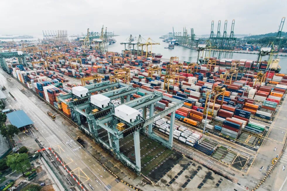 Freihandel: Container im Hafen