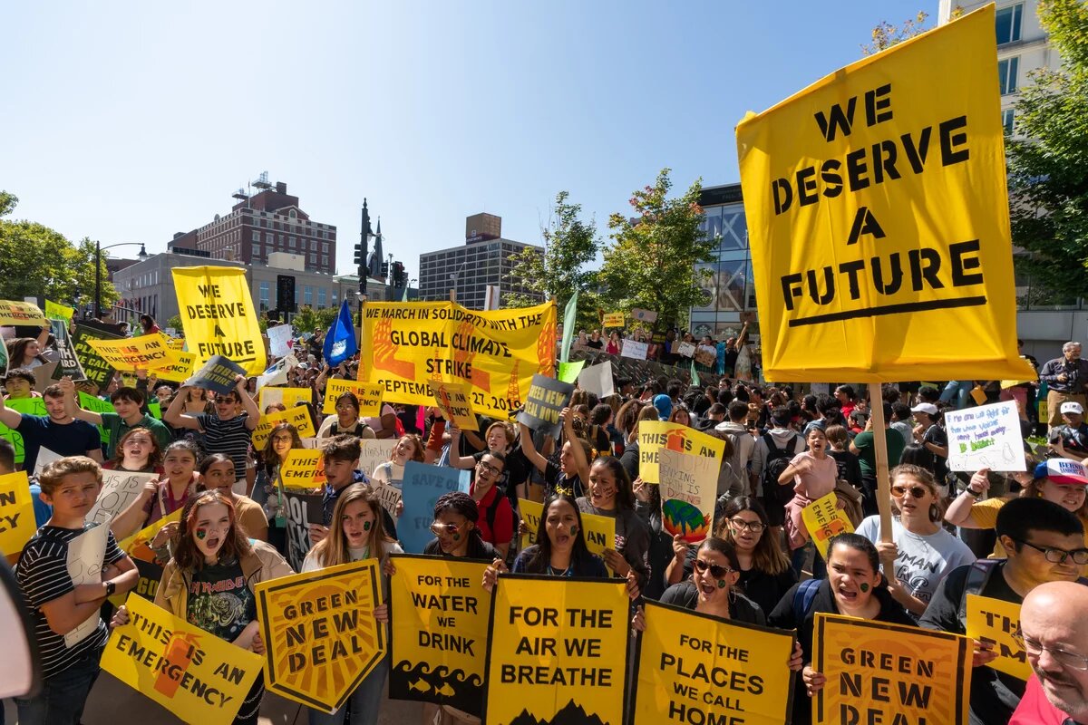 Zur Entstehungsgeschichte des Green New Deal - Green New Deal Demonstration 