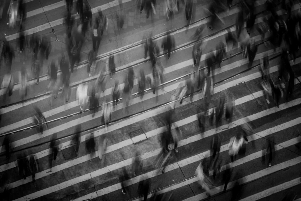 Menschen auf der Straße