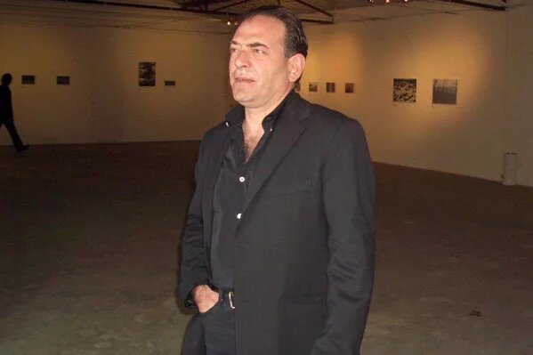 Lokman Slim, 2005, im Hangar, dem Veranstaltungsraum von Umam, Dahiyeh Beirut.