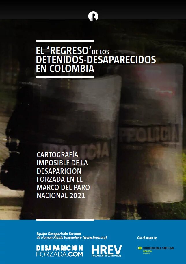 Cover der Publikation "El ‘regreso’ de los detenidos desaparecidos en Colombia"