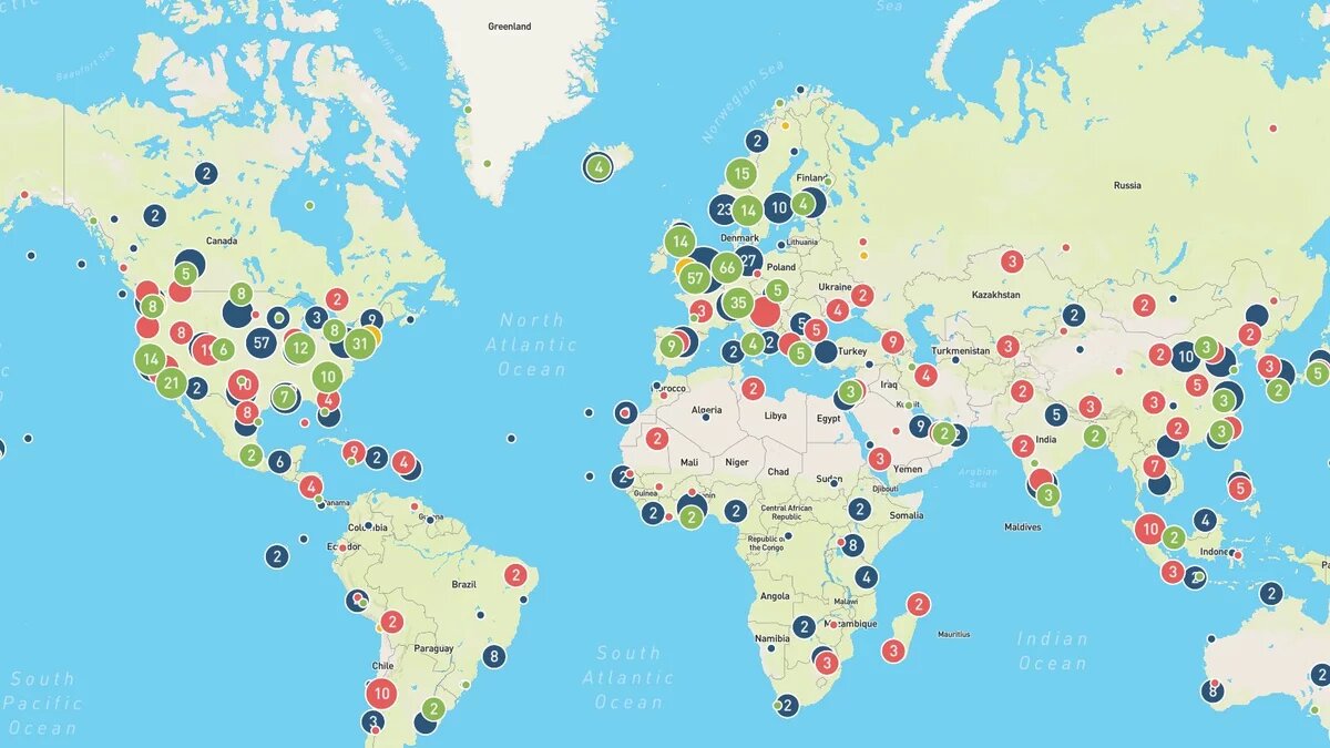 Interaktive Weltkarte zum Geoengineering 