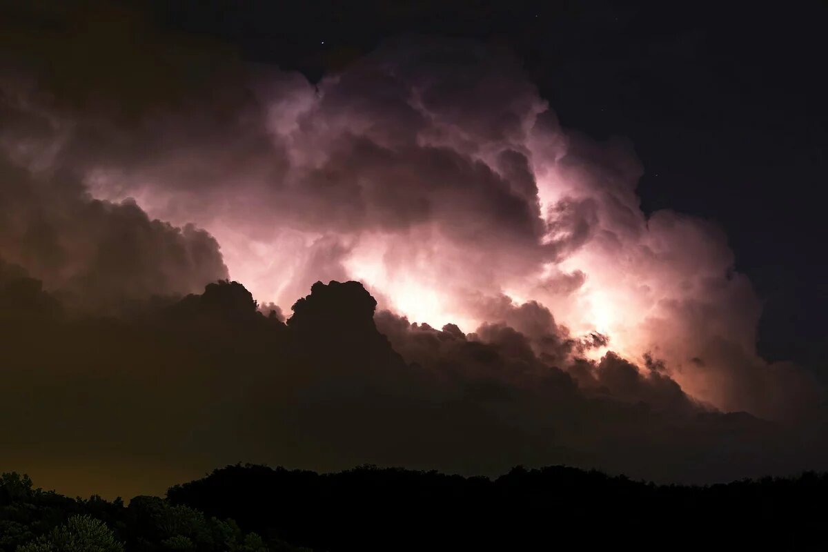 Ein Gewitter zieht auf