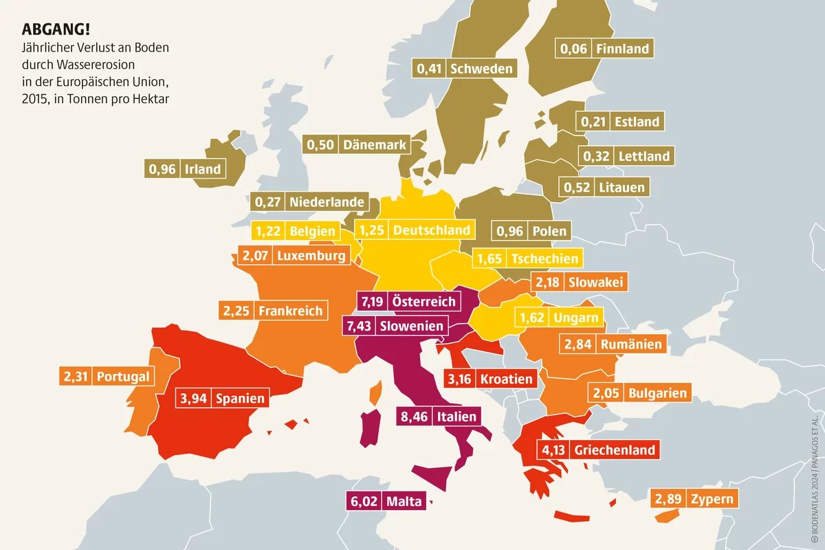 Mit jedem Gramm Boden geht auch unschätzbar wertvoller Lebensraum verloren, etwa von unzähligen Mikroorganismen und Wirbeltieren