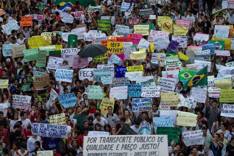Protestwelle in Brasilien