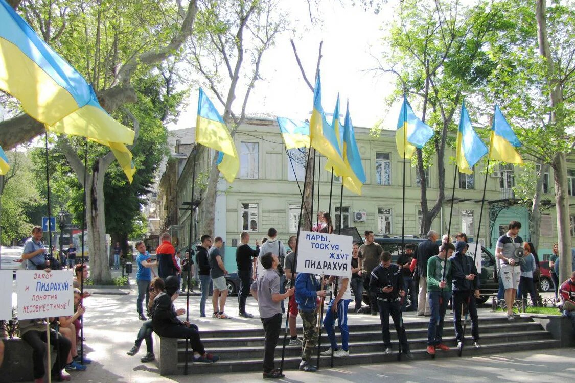 Demonstration in Odessa, 2015