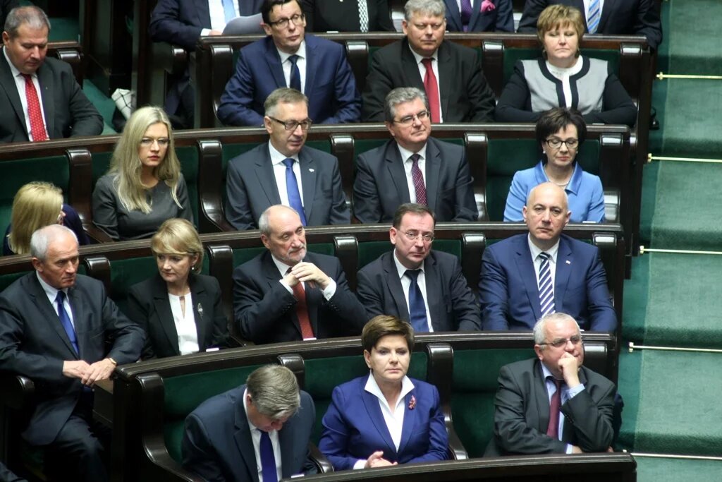 Die PiS-Franktion im polnischen Parlament