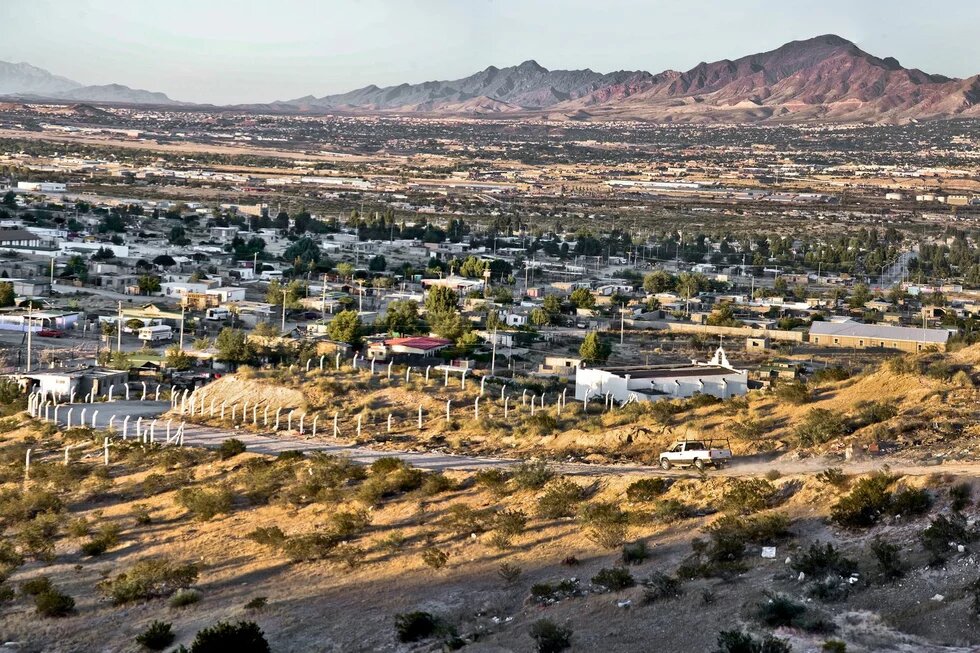 Die Stadt Ciudad Juárez an der Grenze zur USA