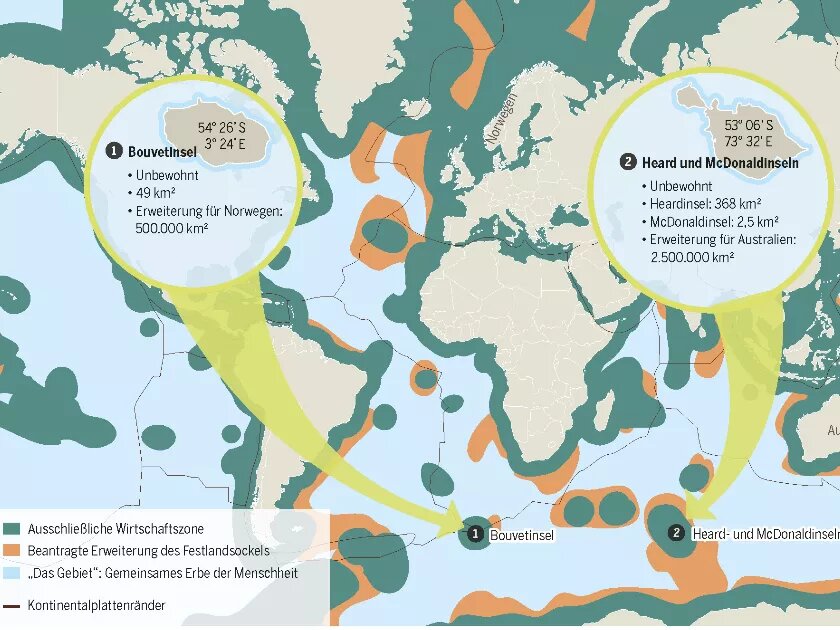 Infografik aus dem Meeresatlas 2017: Ocean Governance – Wem gehört das Meer?