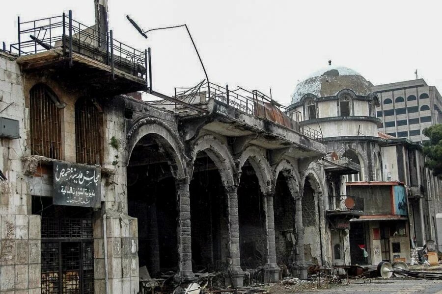 Straßenzug in Homs, Syirien