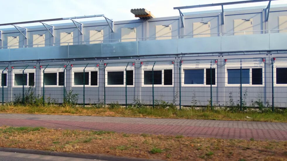 Flüchtlingsunterkunft Container Asyl Europa