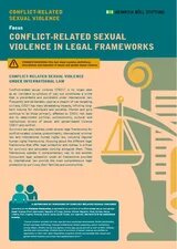Cover: Conflict-Related Sexual Violence in Legal Frameworks