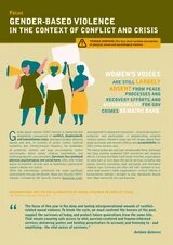 Cover Factsheet GENDER-BASED VIOLENCE IN THE CONTEXT OF CONFLICT AND CRISIS